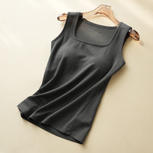 Austrian Lanjing Modal Wear-Free Bra Womens Square Collar Vest Silm Inner Suspender Spring and Autumn Womens Clothing