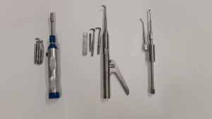 Dental Automatic/ Manual Teeth Crown Remover Adjustable 4 Shifts Crown Remover Stainless Steel Lab Teeth Restoration Tool