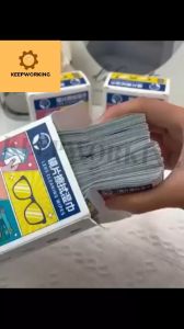 KEEPWORKING 100pcs Disposable Eyeglasses Lens Cleaning Cloth Anti Fog Wet Wipe Glasses Tissue Screen Remove Dust