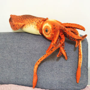 Red Squid Cuttlefish Children Plush Stuffed Toy