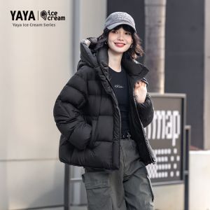 YAYA | Womens Fashionable All-Match Thick Short Down Jacket