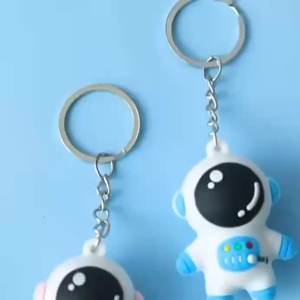 Key Chain Space Astronaut Mini Exquisite Bag Decoration Silicone Jewelry Car Bag Accessories Pendant
