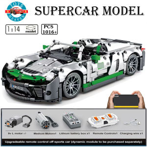 Đồ Chơi Lắp Ráp Mô Hình Siêu Xe Thể Thao Điều Khiển Từ Xa Rc Porsche 918 Model SY8610 Với 1016+ Mảnh Ghép