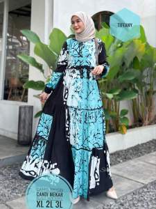 Shalda batik - gamis rayon candi mekar Grade A - gamis twill rayon candi mekar bahan Grade A