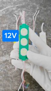 LED Modul Strip 3 Mata 12V 24V / Lampu Modul Mata Timbul / 3030 SMD 7520 Waterproof