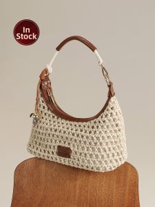 Chio’2nd | Leather and Beeswax Rope Handmade Straw Bag