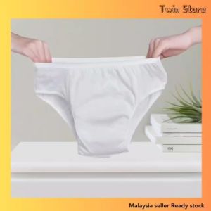 PLUS SIZE MEN Cotton Boxer Briefs Disposable panty Underwear travel Gym Hospitalization涤棉一次性内裤 Seluar Dalam Sekali Pakai