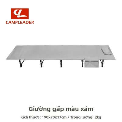 CAMPLEADER |Bộ combo lều đơn kèm giường di động lều chống đất cắm trại ngoài trời dễ dàng gấp gọn và mang theo cho một người