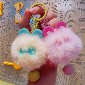 JIFANPAUL | Dây Chuyền Khóa Plush Cao Cấp Từ Lông Thỏ và Chồn Nước