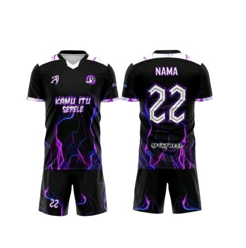 Kaos Setelan Futsal Jersey Sepak Bola Voli Keren Full Printing