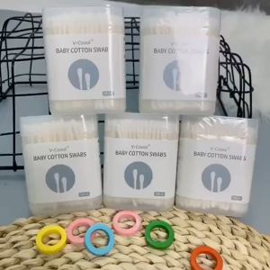 Tăm bông VCOOL kháng khuẩn hộp 200 chiếc