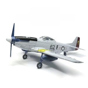 4D Mustang Fighter Plane Model Kit World War II P51 Mustang Snap Together Version No Glue Required Color Separation Included
