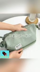 TOPSHOP Travel Makeup Bag: A Waterproof Organizer for Compact Travel Accessories