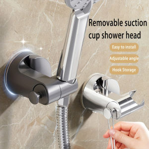 New Shower Holder 360°Adjustable Self-adhesive Shower Head Stand Bracket Suction Cup Shower Head Holder Bathroom Accessories