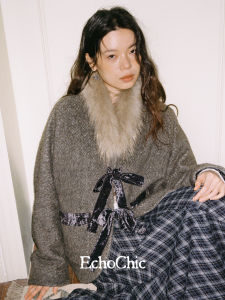 Genuine Fur 50% Wool Loose Fit Short Womens Jacket