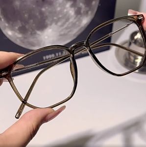 GS Women Reading Eye Glasses Korean Style Anti Rad Large Square Chubby Face Metal Replace Lens with Grade Vintage Eyeglasses for Lady Brand Originaljapan B227