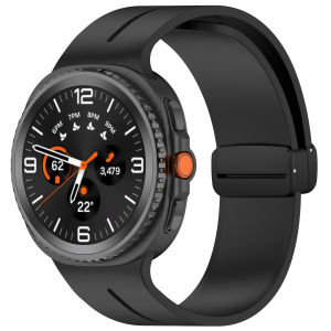 Magnetic Silicone Strap For Samsung Galaxy Watch 8 9 44 40mm Band Sports Bracelet For Samsung Watch 8 9Classic 46mm Accessories