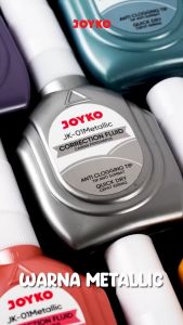 JOYKO Correction Fluid JK-01 Metallic - Penghapus Pulpen Cair Tip-Ex Metalik Murah