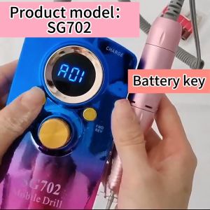 Nail Garden 702 เครื่องเจียเล็บไฟฟ้า 35000rpm สีไล่ระดับ LCD จอ รายละเอียด ความปลอดภัย ประกัน พร้อม หัวเจียรเล็บ เครื่องเจียร์เล็บเจล