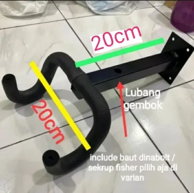 Gantungan sepeda tempel didinding / alat gantungan sepeda ditembok / wall mounting bike hanger