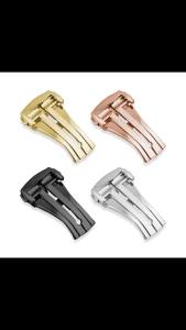 Stainless Steel Deployment Clasps 16mm 18mm 20mm for Omega Folding Watch Buckle Strap Butterfly Button for Seamaster Speedmaster