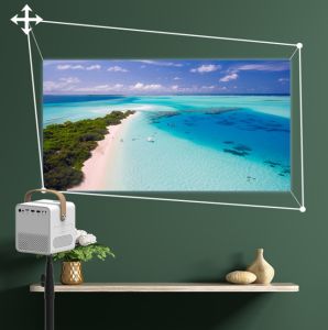 CP350 Home Theater Smart Compact Projector Full HD USB TF AV For Home And Outdoor Use with 210cm Tripod Stand