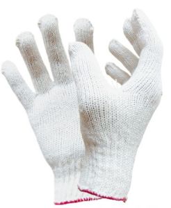 1pak isi 12 pasang sarung tangan tukang bangunan sarung tangan kain rajut sarung tangan proyek 24pcs