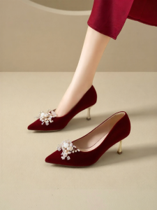 Josiny | Pointed Toe Comfortable High Heels Womens Summer New Bridal Shoes