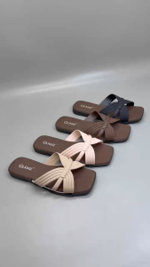 (Size 36-41) 502-4 IMPORT Sandal Wanita Selop Sandal Jelly Karet Wanita Sandal Flat