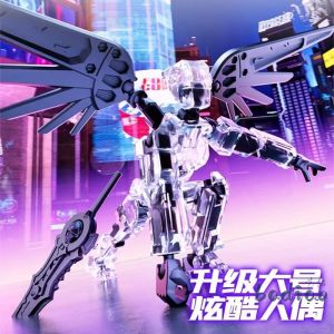 Childrens Robot Dolls Multi-Joint Full-Motion Matchstick Man 3D Printed Assembly Toy Advanced Interactive Plaything