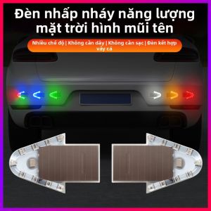 CHEWUSHI | Đèn Cảnh Báo Chống Đuôi Xe Chớp Nháy Sử Dụng Năng Lượng Mặt Trời