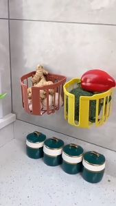 Modern ตะกร้าใส่ทิชชู่ ที่ใส่ทิชชู่แบบติดผนัง ตะกร้าอเนกประสงค์ ตะกร้าพลาสติกใส่ของ