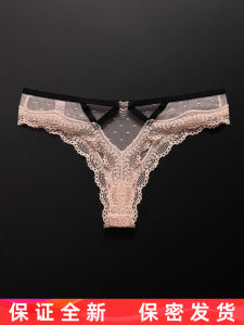 เซ็กซี่ ลูกไม้ ชุดชั้นในจีสตริง ผู้หญิง โปร่งแสง ตาข่าย ลายหัวใจ น่ารัก พลัสไซส์ Pure Desires Thin Y T-pants/thong