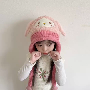Mũ len lông che tai cho bé 3-10 tuổi con vật đáng yêu siêu ấm siêu đẹp (L2)