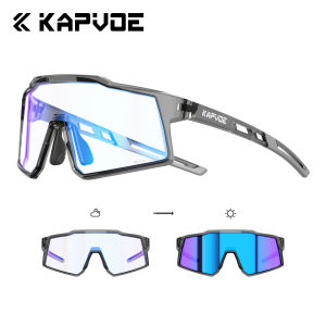 kapvoe | Kapvoe Kids Sports Sunglasses Photochromic Cycling Glasses Hiking Eyewear for Boys Girls Outdoor Baseball Goggles UV400 Running