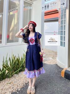 ชุดเด็กดอย ชุดดอยเดรสระบายพอกนุ่ม สีหวานๆน่ารักๆ