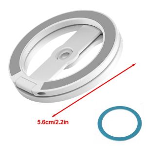 Strong Magnetic Phone Holder for Magsafe Folding Dual-sided Magnet Stand Finger Ring Photography Bracket for iPhone Pro Samsung