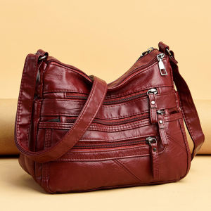 5 Layer Classic Crossbody Bags for Women Luxury Designer Handbag and Purse High Quality Womens PU Leather Shoulder Sac A Main