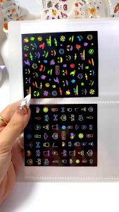 Sticker dán móng Halloween có hình Kuromi siêu ngộ nghĩnh trang trí nail