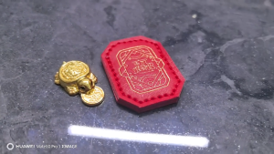 Fengshui Lucky Turtle Wallet Charm Money-biting Turtle Ornaments Decor for Longevity Protection & Financial Stability