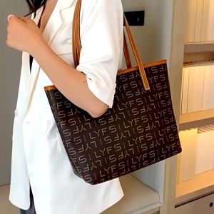 Túi tote nữ da đeo vai họa tiết bản to thời trang BAG U LYS20