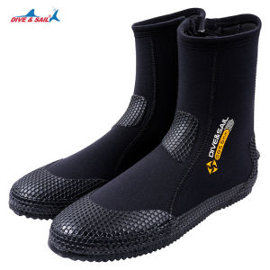 5mm Neoprene Dive Boots High Elastic Wetsuit Boots Side Zipper Snorkeling Scuba Diving ShoesSnorkeling Surfing And Water Wading