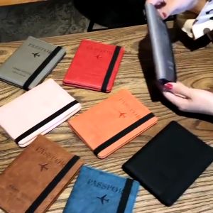 TRAVELCUL FID Passport Holder Pu Leather SIM Card ID Bag Holster Pasport Cover Travel Wallet Card Cover