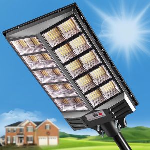 LED Solar Outdoor Waterproof Lights 1500W/2000W/3000W IP67 Rating Solar Floodlights/Spotlights with Motion Sensor Outdoor Garden Lights Automatic Lighting with Remote Control/Motion Sensor
