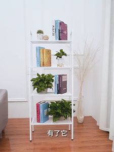 3/4/5 Tier Metal Bookshelf Slanted Bookshelf Multi Function Storage Multifunctional Rack / Rak Buku