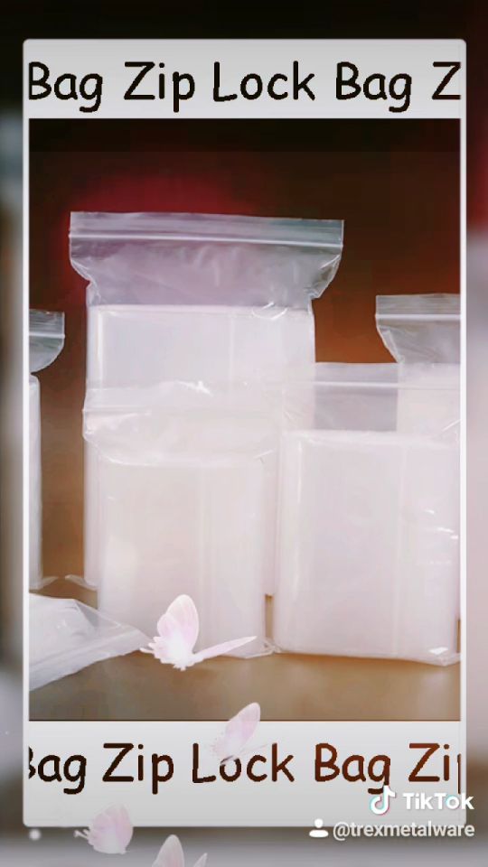 100pcs Plastic Zipper Bag/Zip Lock Bag/Zip Bag/Transparent Packaging Plastic Bag with Sealable Zipper Zip Lock (14 Sizes Available)