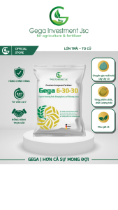 Phân bón nuôi trái to củ to GEGA 6-30-30 củ trái chắc nặng tròn đều tăng chất lượng nông sản 250gr