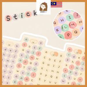 ONNI Alphabet Sticker Cute Letter Sticker DIY Craft Journal Decoration Scrapbooking Diary Sticker Stationery