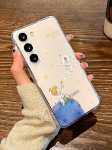 Creative Cartoon Prince And Rose Phone Case for S26 Galaxy S25 plus Transparent 24 Ultra Soft 23 22 21 Female New 20FE Male Cover