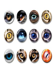 Handmade DIY Toy Button Eyes Mushrooms Black Nose Bear Dolls Small Animal Figures Craft Supplies Scatter Beads Model Accessories